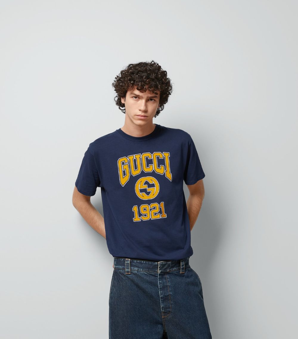 Gucci Gucci Cotton Jersey Logo 1921 T-Shirt