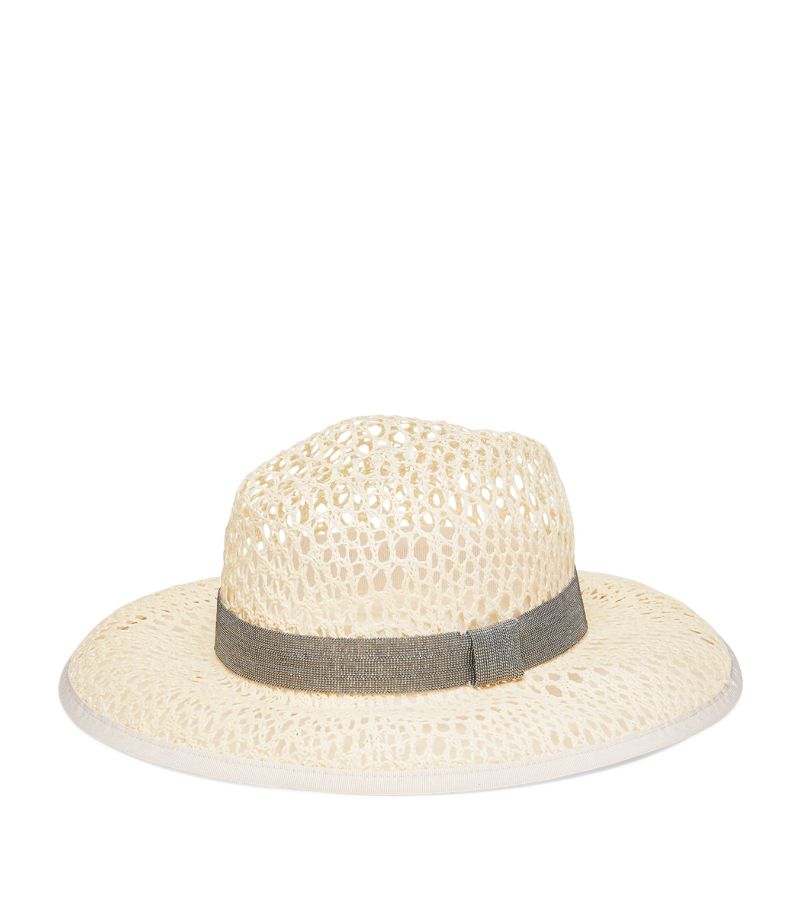 Brunello Cucinelli Brunello Cucinelli Straw Monili-Trim Hat