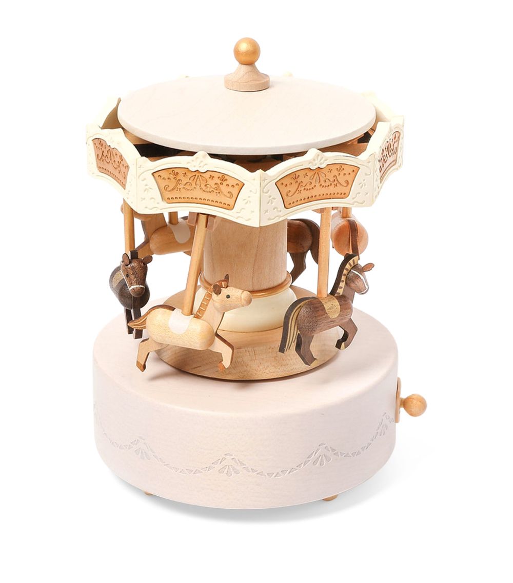 Music Box Cards Music Box Cards Wooden Carousel Music Box