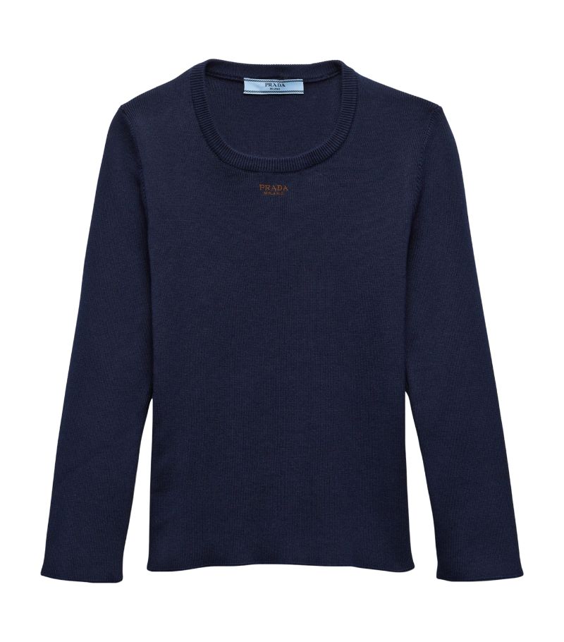 Prada Prada Cotton Crew-Neck Sweater