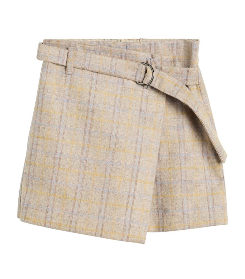 Brunello Cucinelli Kids Brunello Cucinelli Kids Virgin Wool-Blend Skirt