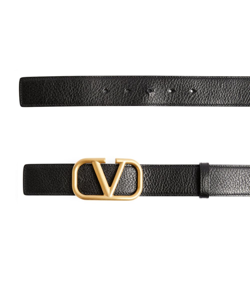 VALENTINO GARAVANI Valentino Garavani Valentino Garavani Leather VLOGO Belt