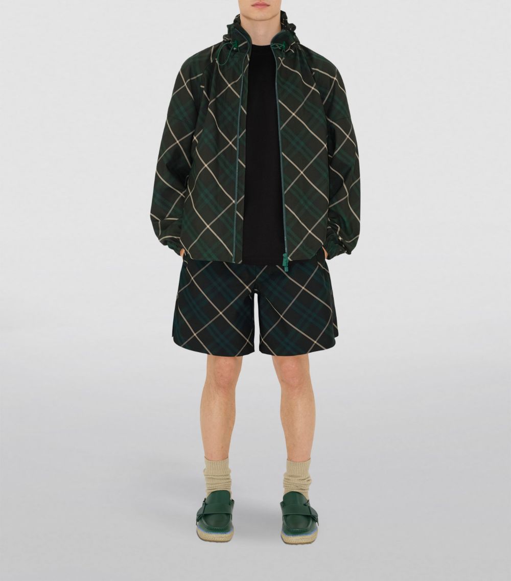 Burberry Burberry Check Hooded Jacket