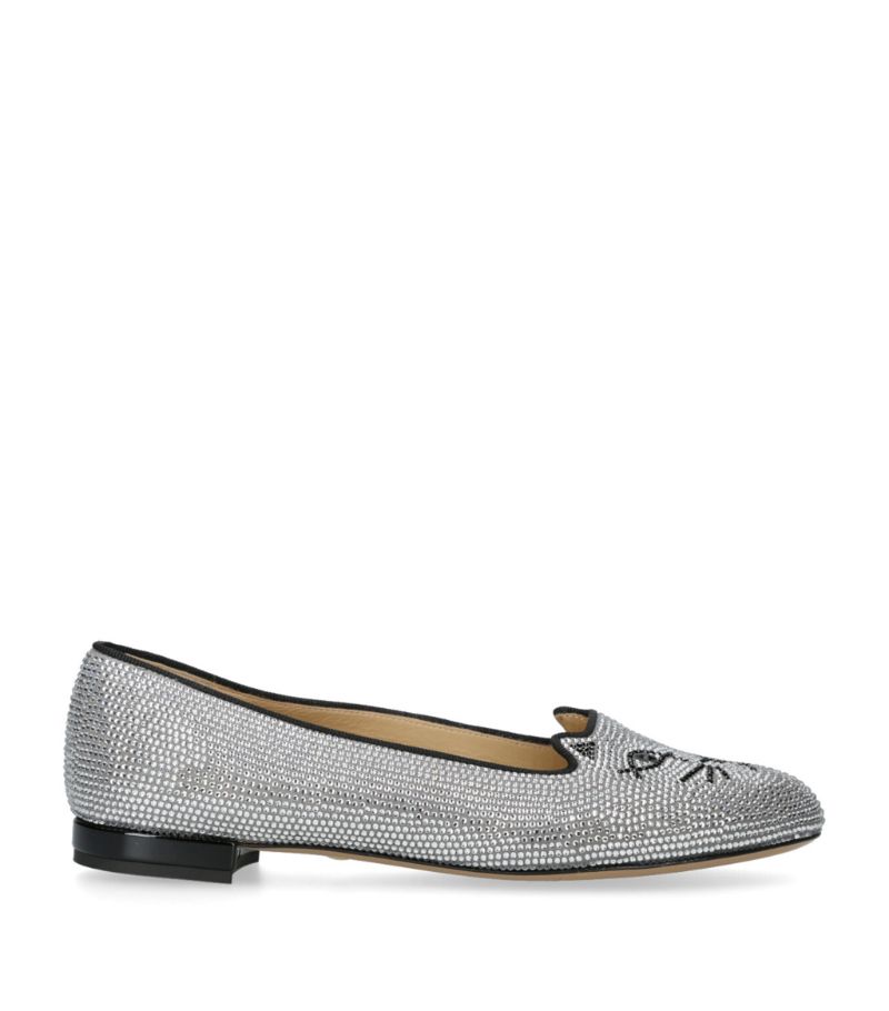 Charlotte Olympia Charlotte Olympia Embellished Kitty Ballet Flats
