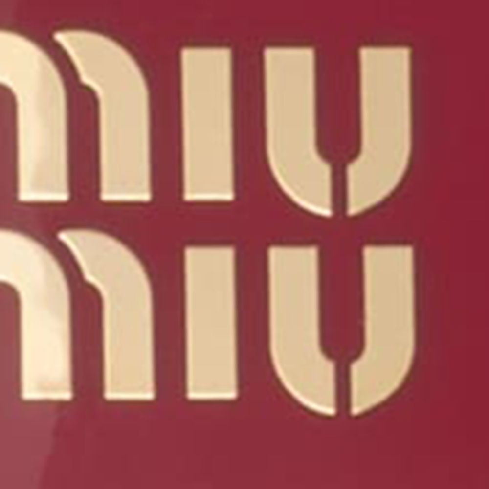 Miu Miu Miu Miu Enamel Logo Hair Clip