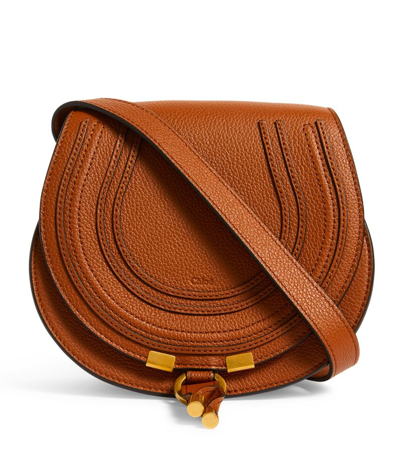 Chloé Chloé Small Leather Marcie Saddle Bag