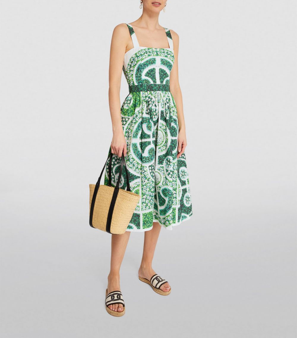 Mary Katrantzou Mary Katrantzou Green Topiary Midi Dress