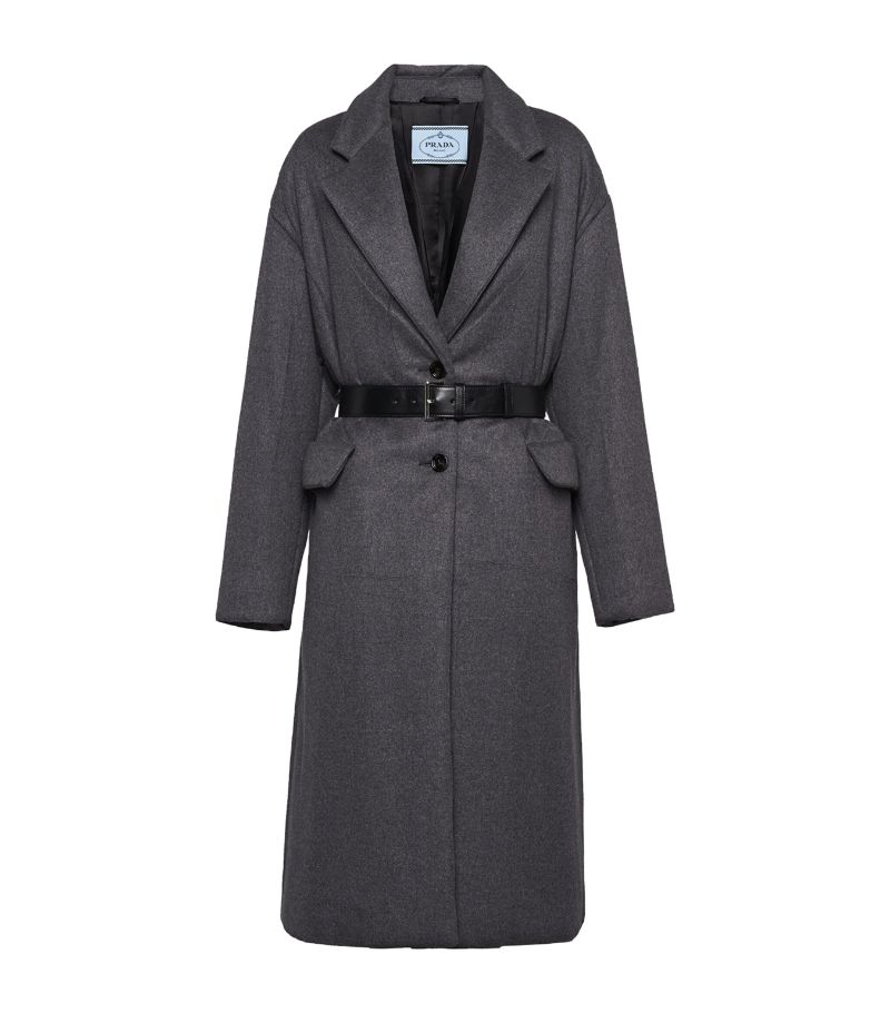 Prada Prada Cashmere-Wool Belted Coat