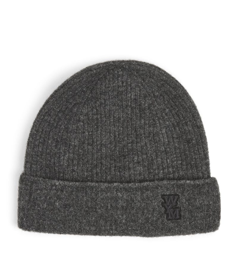 Wooyoungmi Wooyoungmi Wool-Blend Logo Beanie