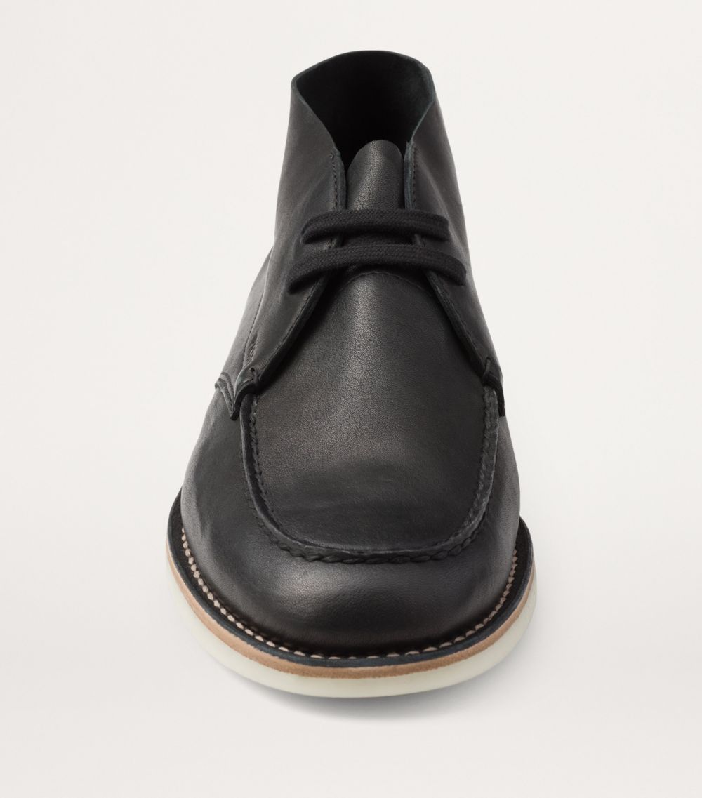 Prada Prada Nappa Leather Chukka Boots