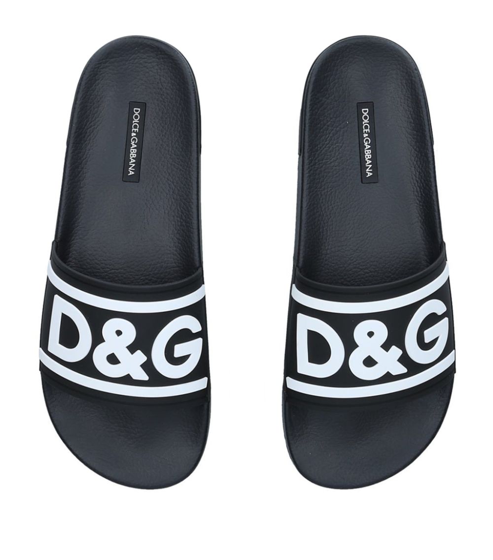 Dolce & Gabbana Dolce & Gabbana Logo Pool Slides