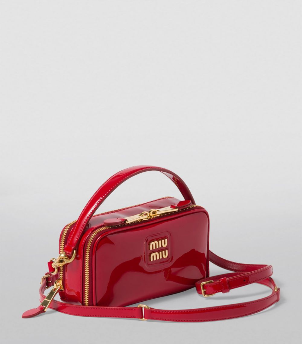 Miu Miu Miu Miu Patent Leather Shoulder Bag