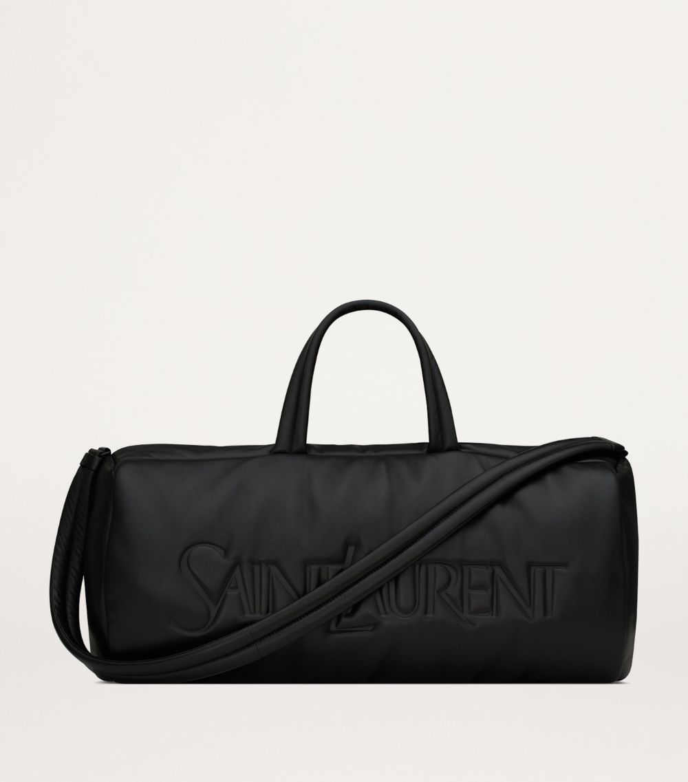 Saint Laurent Saint Laurent Calfskin Logo Duffle Bag