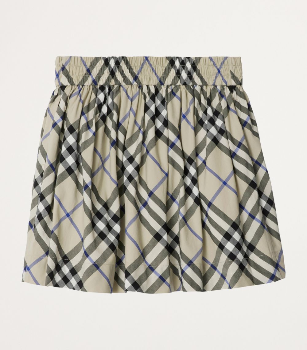 Burberry Burberry Kids Cotton Check Skirt