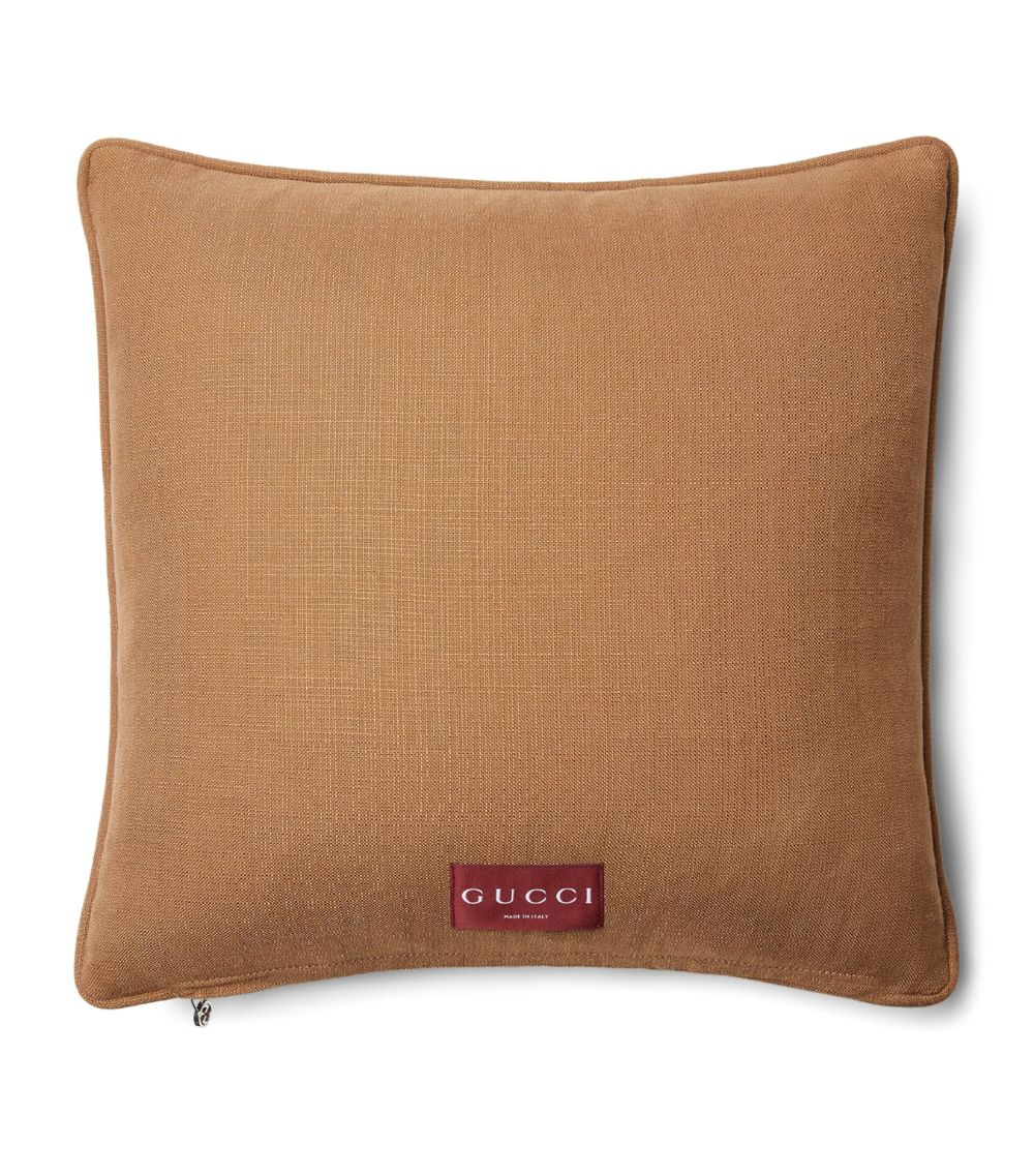 Gucci Gucci Viscose Gg Supreme Cushion (45Cm X 45Cm)