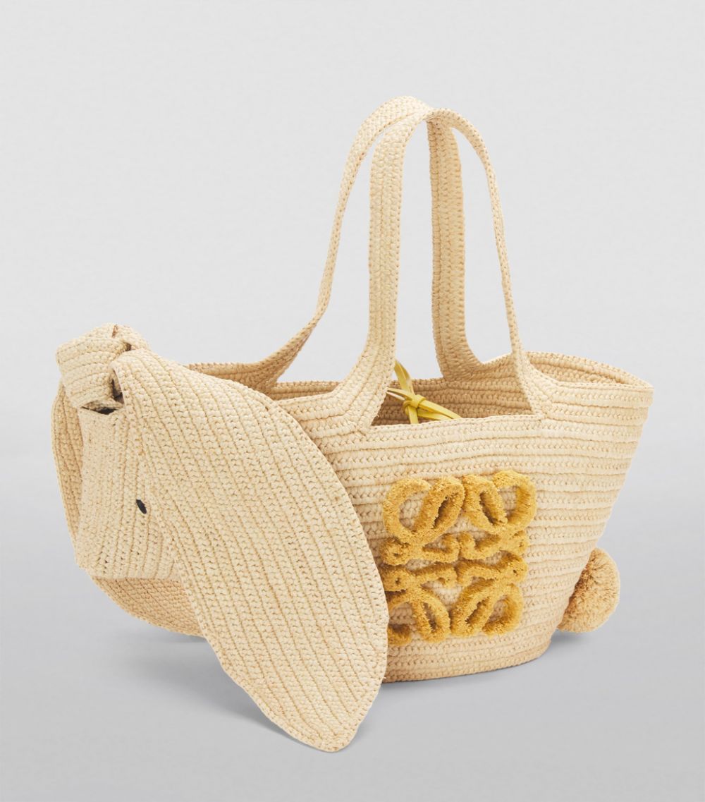 Loewe LOEWE Small Raffia Bunny Basket Bag