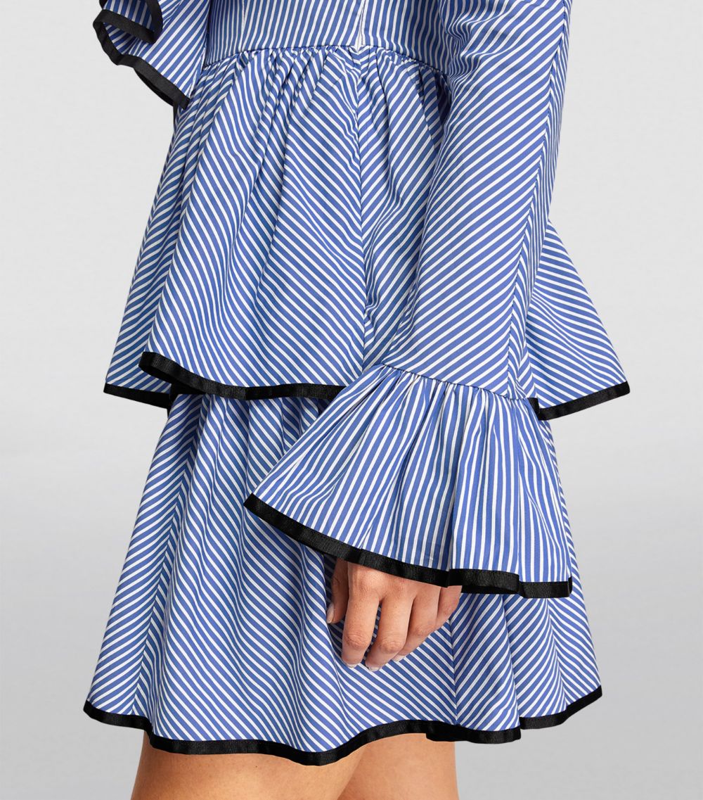 Etro ETRO Striped Ruffle Mini Dress