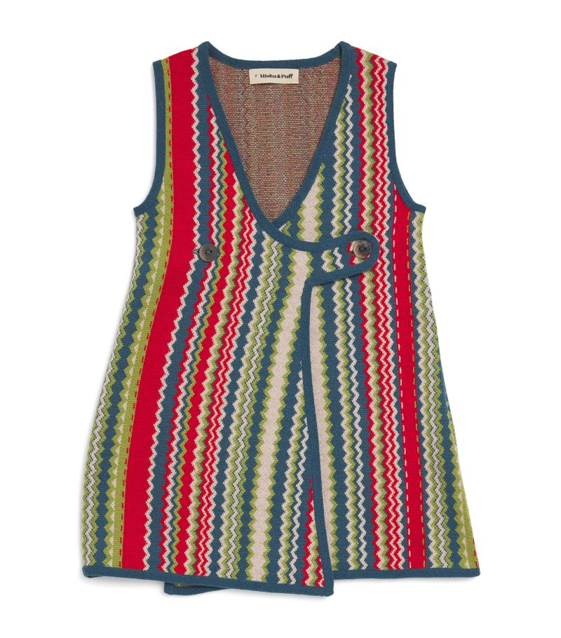  Misha & Puff Merino Zigzag Bibi Dress (2-10 Years)