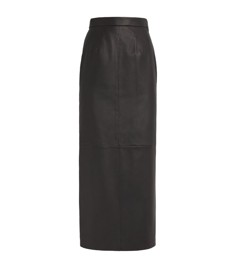 Tove Tove Leather Mari Midi Skirt