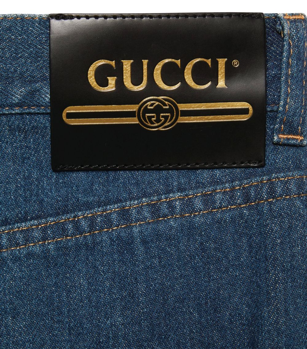 Gucci Gucci Horsebit-Detail Straight Jeans