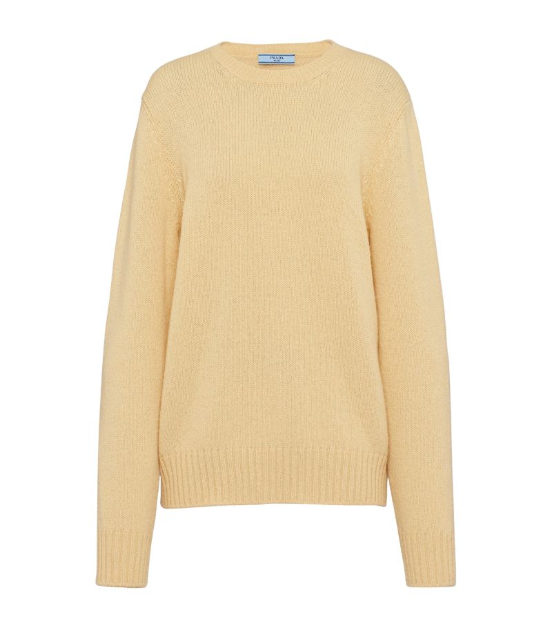 Prada Prada Wool-Cashmere Crew-Neck Sweater