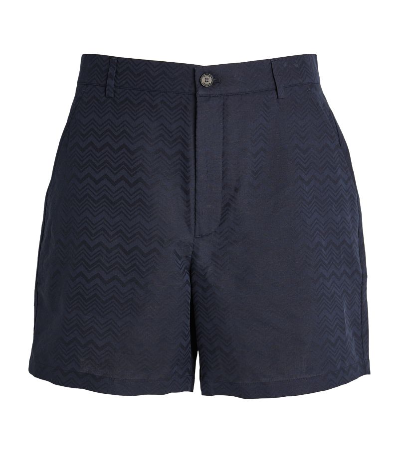 Missoni Missoni Cotton-Linen Zigzag Shorts