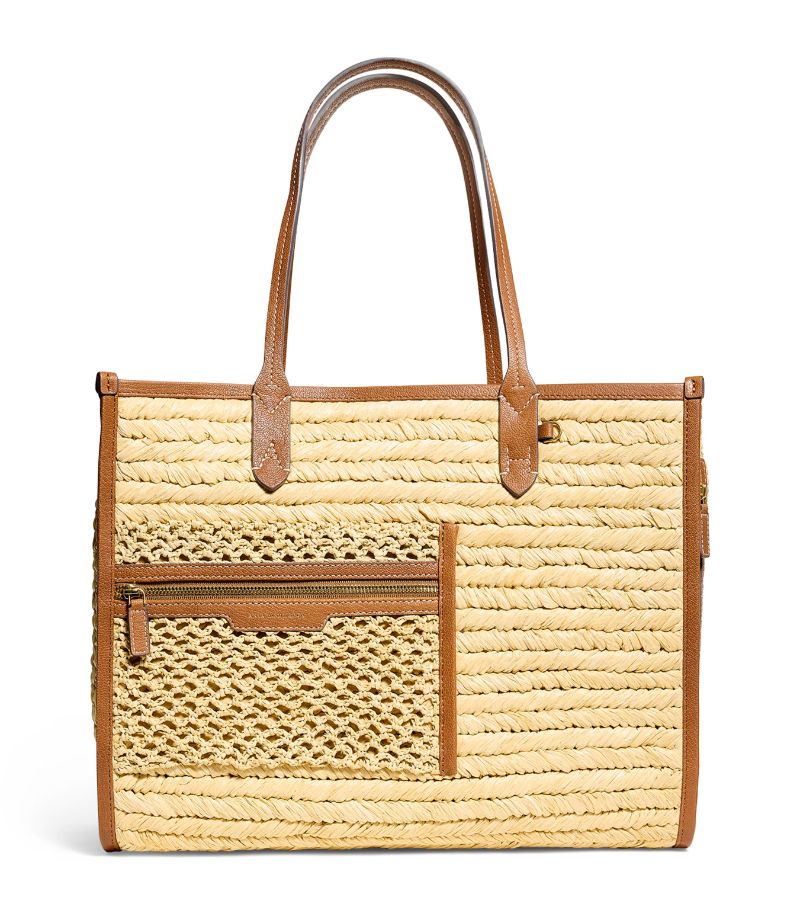 Anya Hindmarch Anya Hindmarch Raffia Pocket Tote Bag