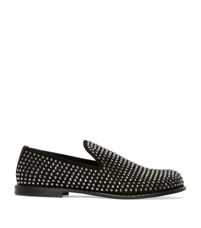 Jw Anderson Jw Anderson Suede Embellished Moccasin Loafers