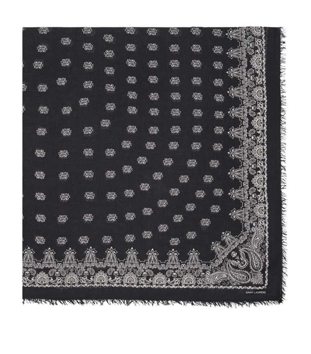 Saint Laurent Saint Laurent Paisley Print Bandana