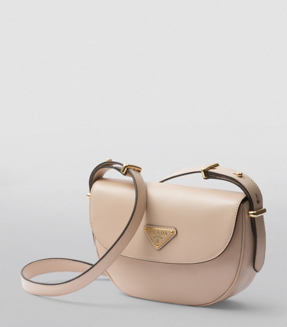 Prada Prada Leather Arqué Flap Shoulder Bag