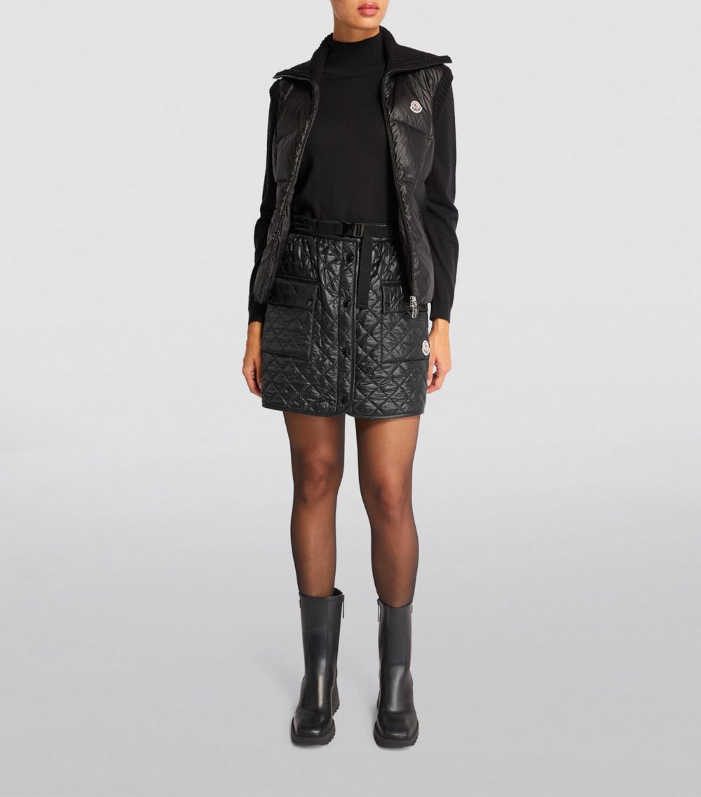 Moncler Moncler Quilted Mini Skirt