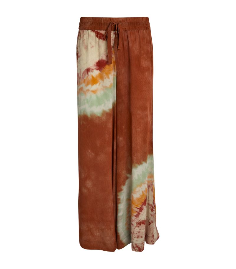 Hayley Menzies Hayley Menzies Silk Tie-Dye Wide-Leg Trousers