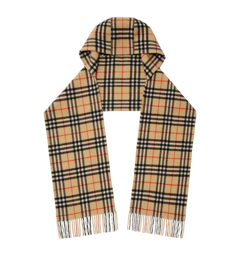 Burberry Burberry Cashmere Check Hooded Scarf