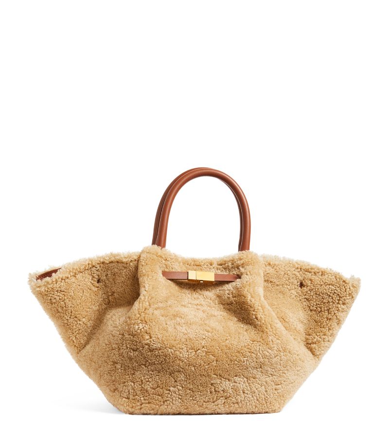 Demellier DeMellier Midi Shearling New York Tote Bag