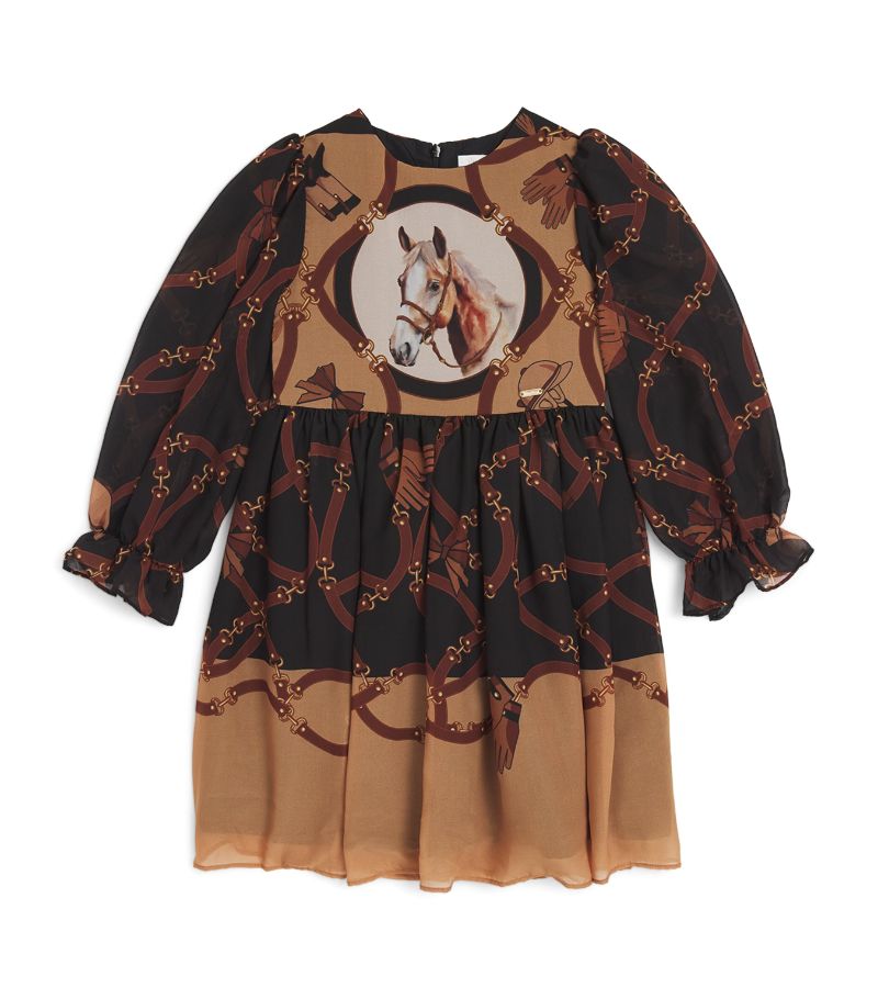 Patachou Patachou Horse Print Dress (3-12 Years)