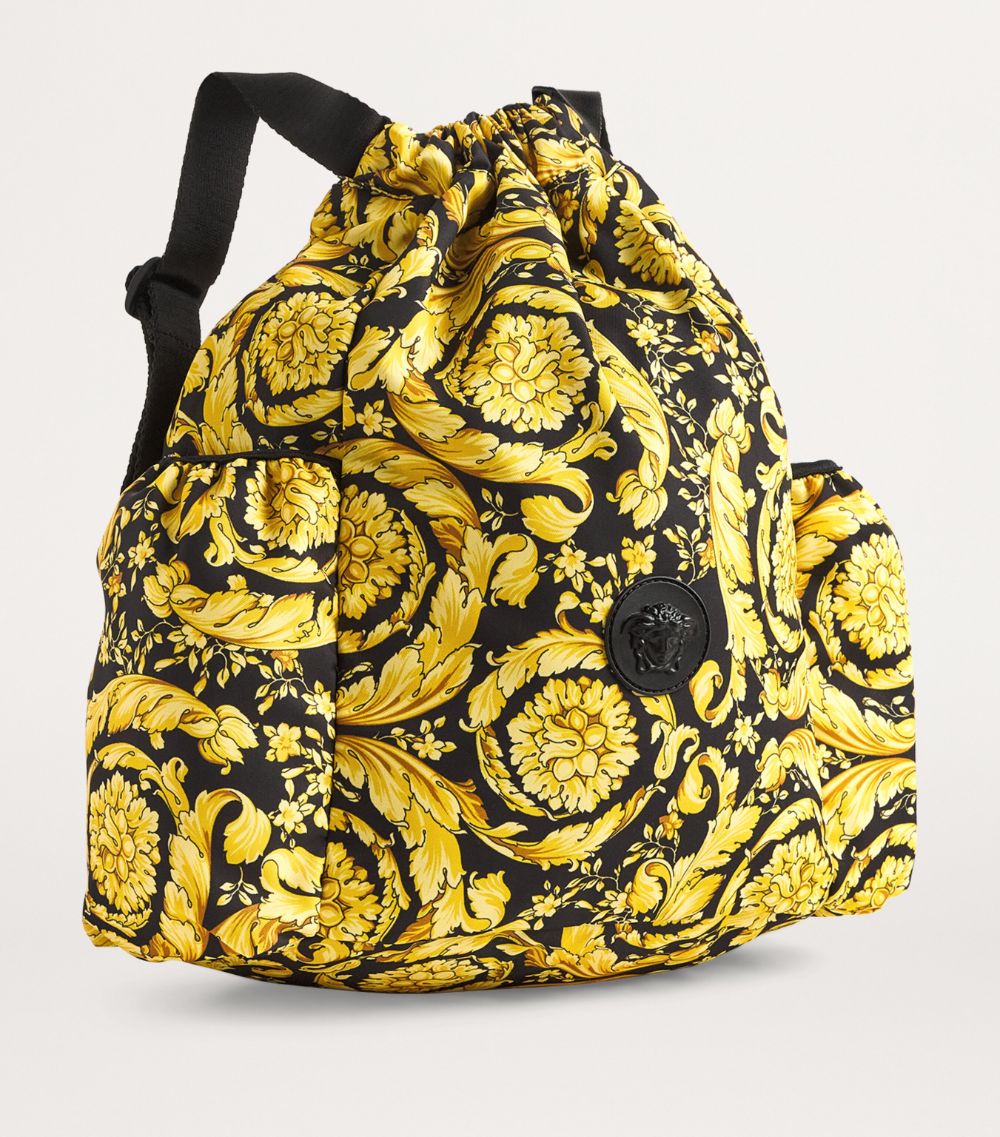 Young Versace Versace Kids Barocco Print Backpack