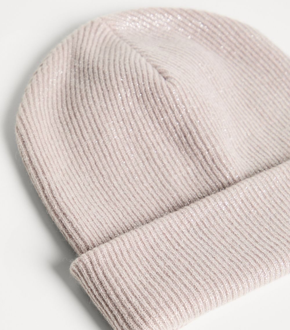 Brunello Cucinelli Kids Brunello Cucinelli Kids Cashmere Ribbed Beanie