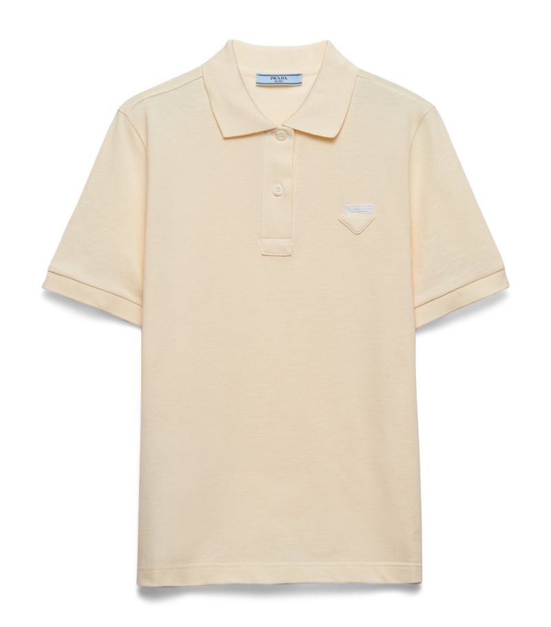 Prada Prada Cotton Piqué Polo Shirt