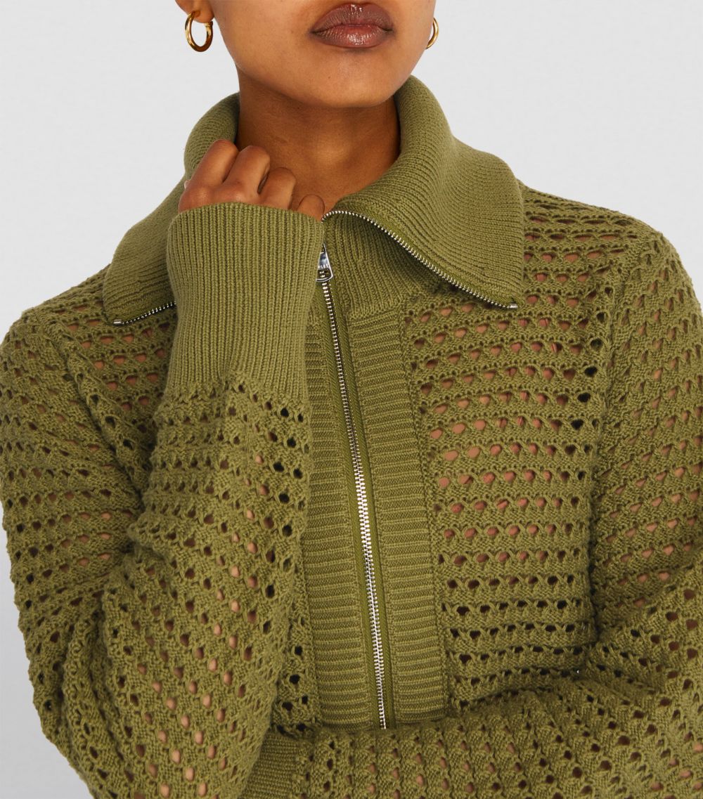 Varley Varley Cotton Zip-Up Eloise Sweater