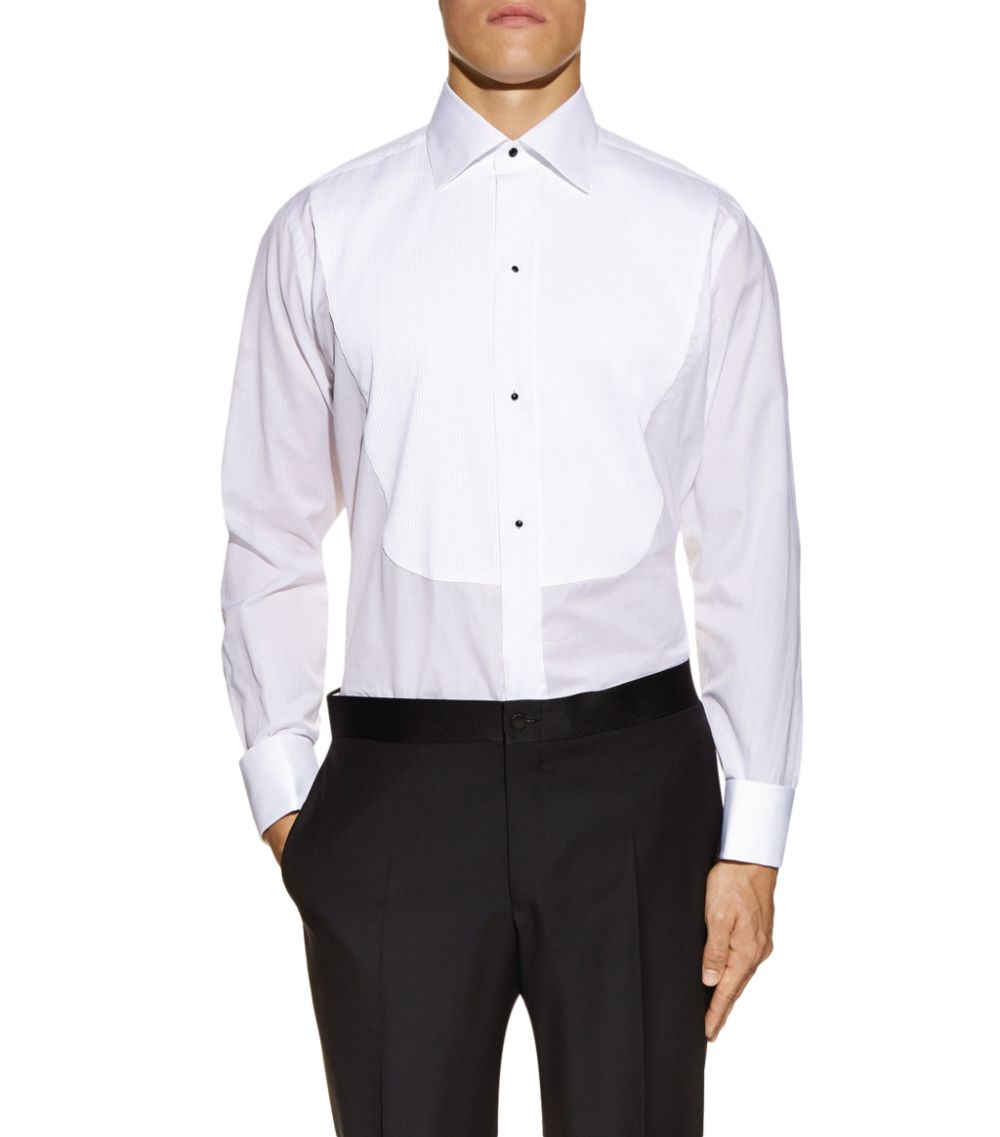 Canali Canali Pleated Cotton Shirt