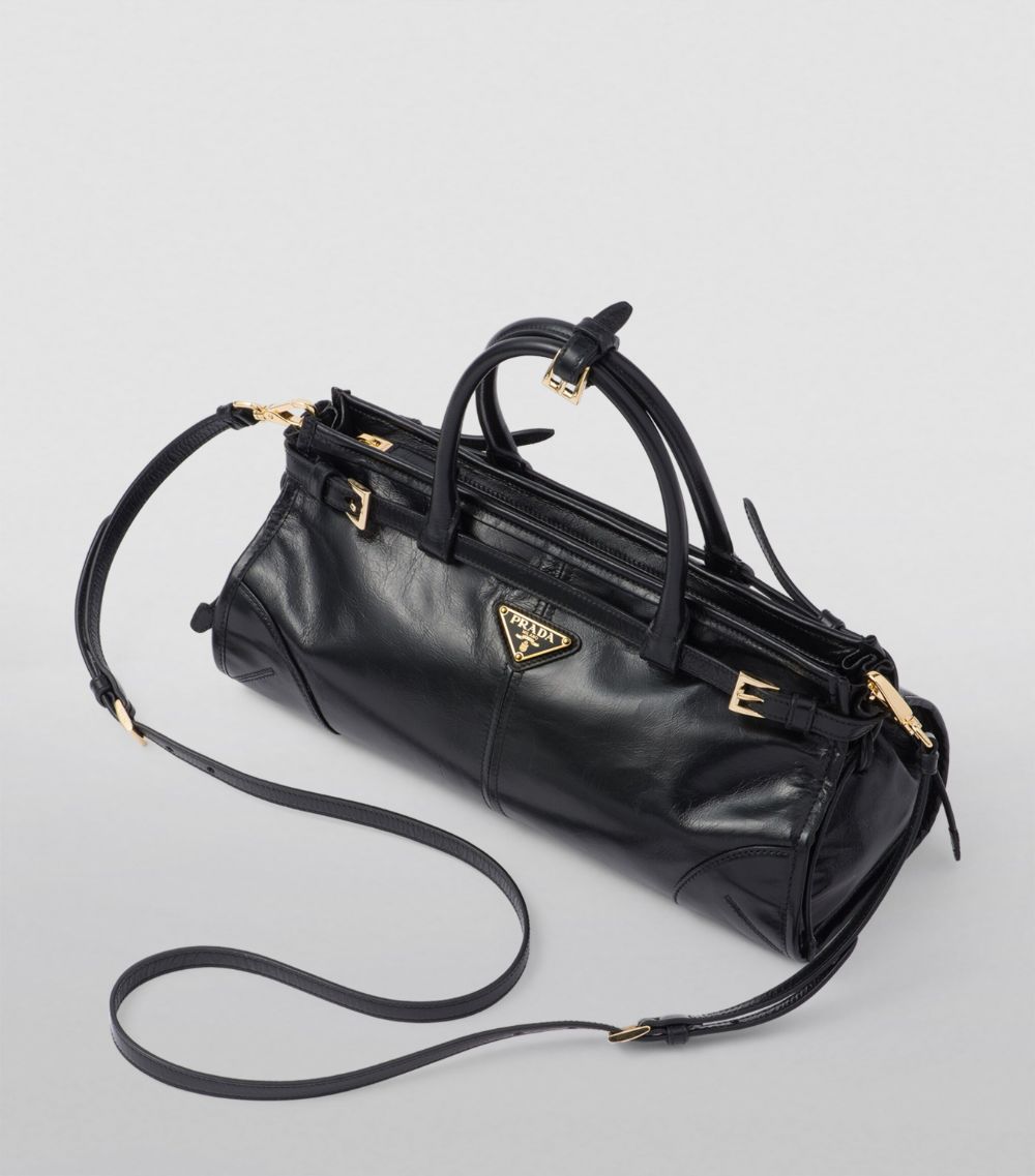 Prada Prada Medium Leather Top-Handle Bag