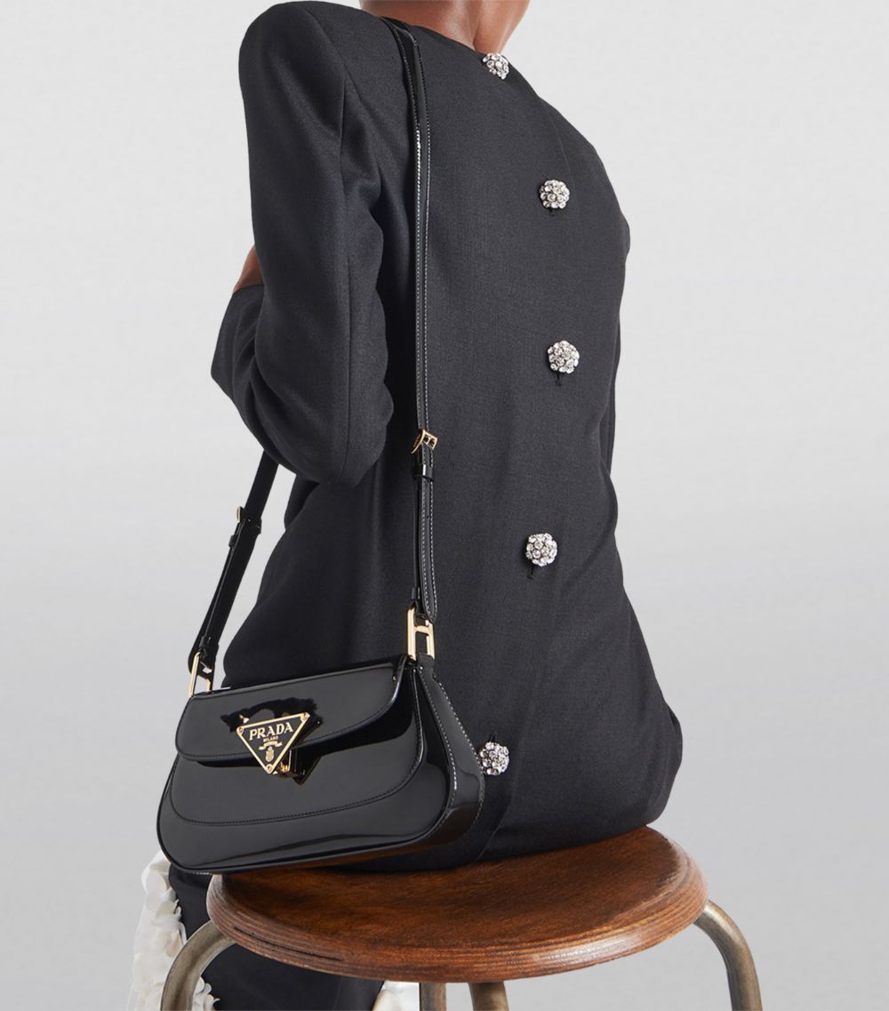 Prada Prada Patent Leather Shoulder Bag