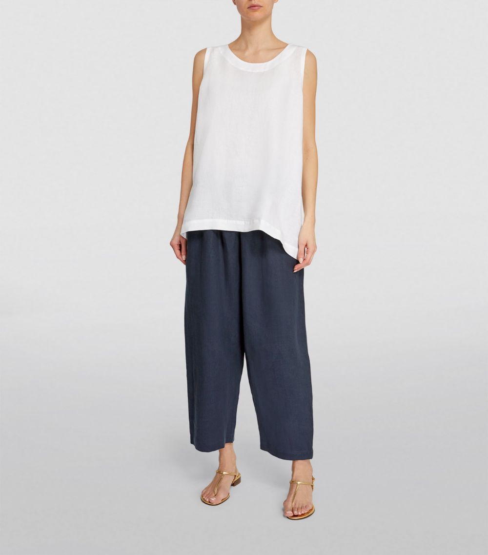 Eskandar Eskandar Linen Cropped Japanese Trousers