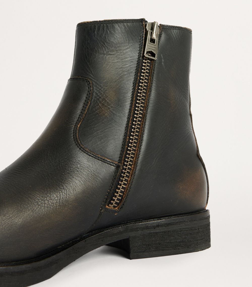 Allsaints Allsaints Leather Lang Ankle Boots