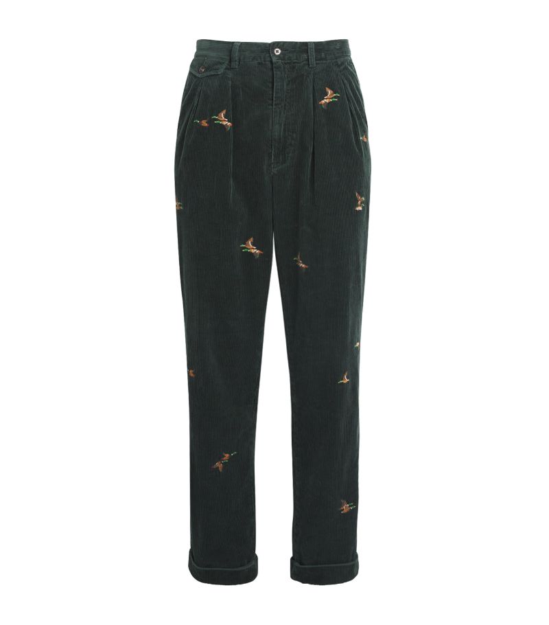 Polo Ralph Lauren Polo Ralph Lauren Embroidered Corduroy Trousers