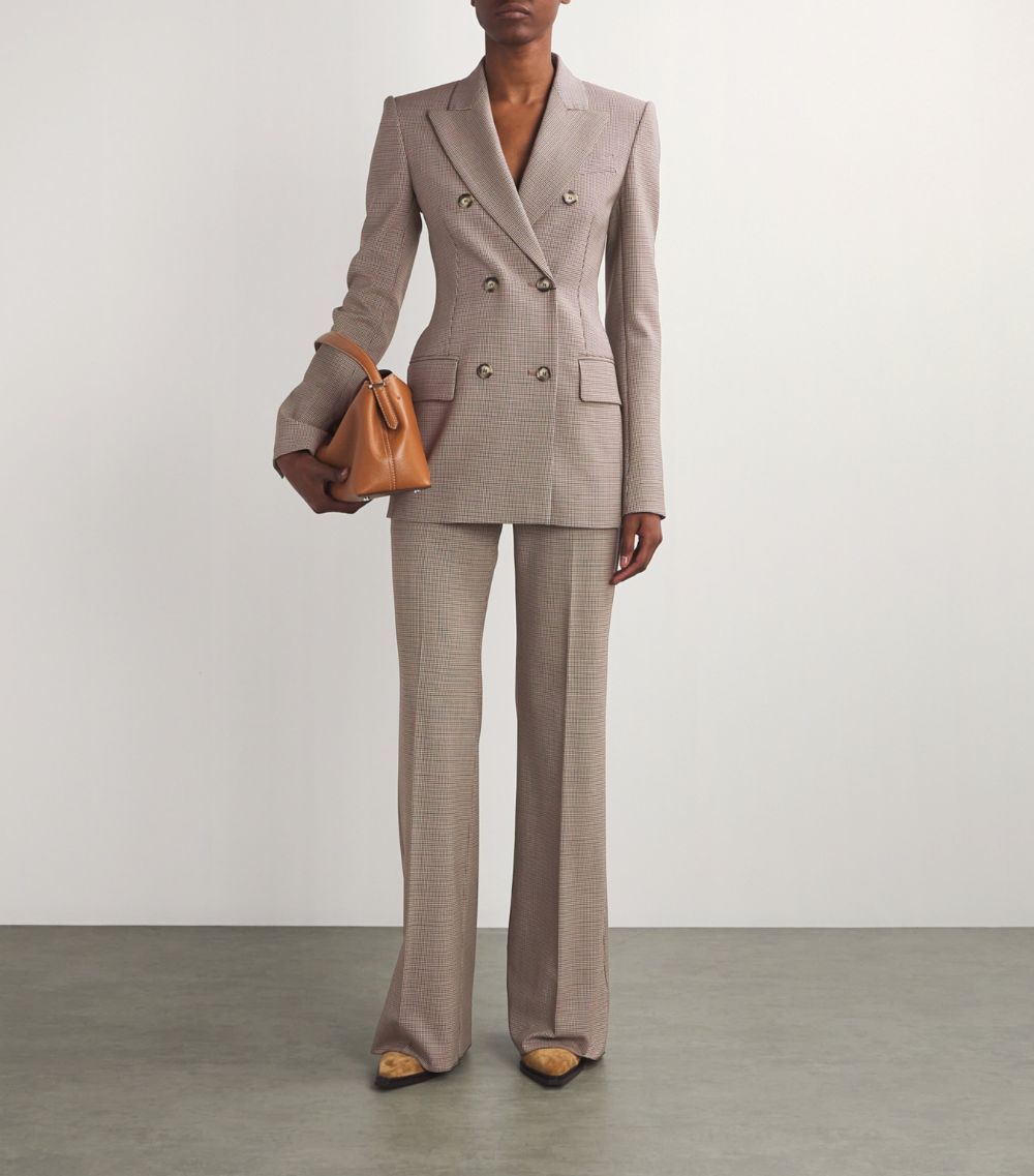 Sportmax Sportmax Stretch-Gabardine Double-Breasted Blazer