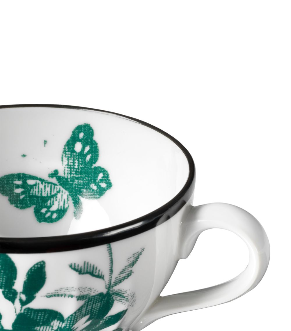 Gucci Gucci Set Of 2 Herbarium Teacup And Saucer