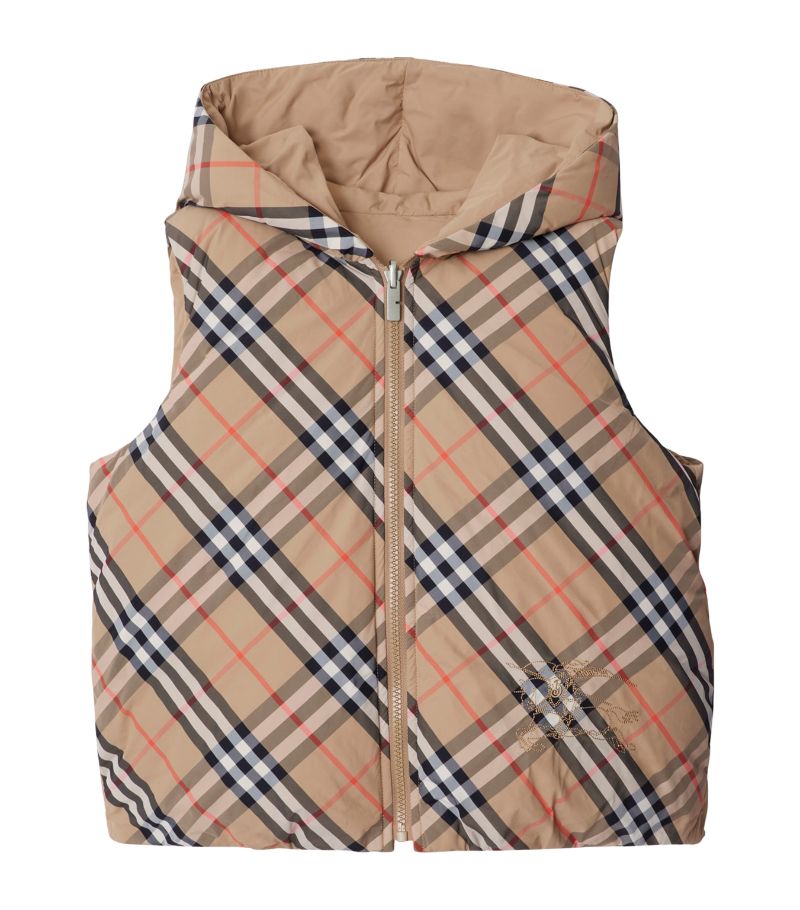 Burberry Burberry Kids Reversible Check Print Gilet (3-14 Years)