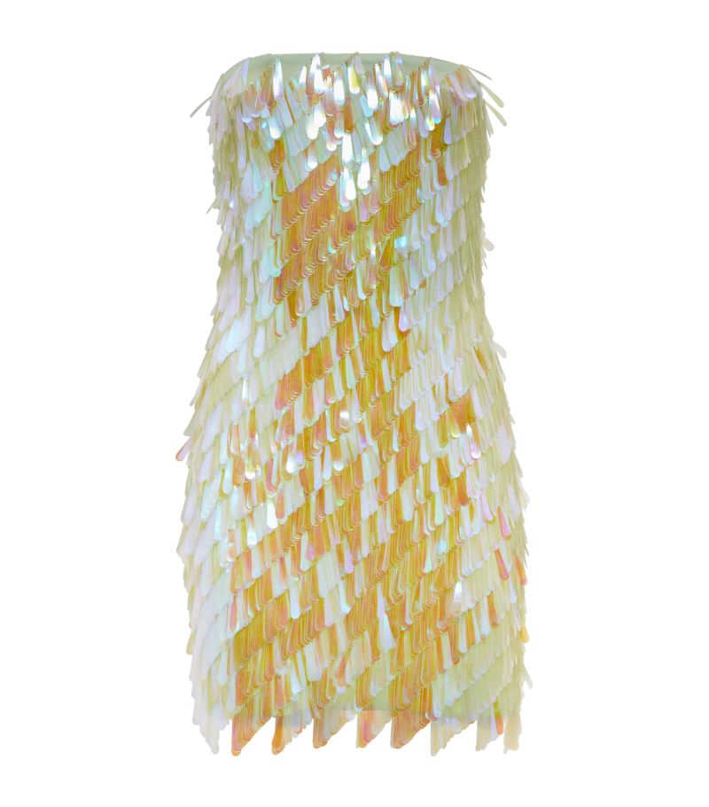 The Attico The Attico Embellished Opalescent Mini Dress