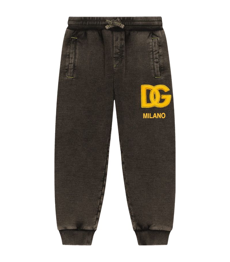 Dolce & Gabbana Dolce & Gabbana Kids Cotton Distressed Sweatpants (8-12+ Years)